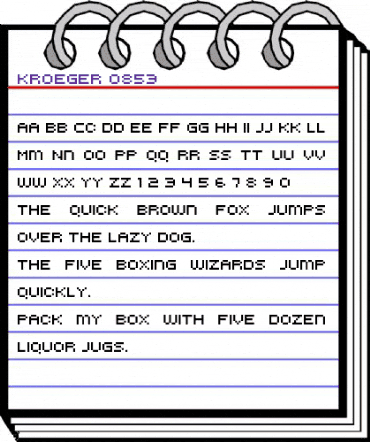 kroeger 0853 Regular animated font preview kroeger 0853 Regular animated font preview