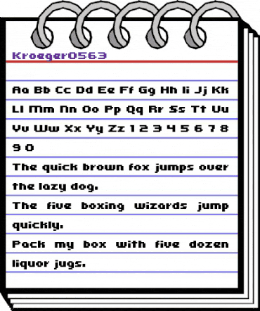 kroeger 05_63 Regular animated font preview kroeger 05_63 Regular animated font preview