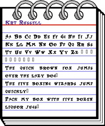 Krt Russell animated font preview