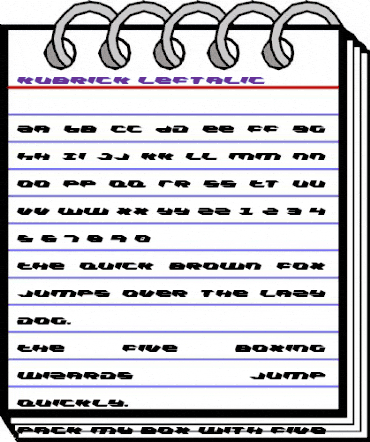 Kubrick Leftalic Leftalic animated font preview Kubrick Leftalic Leftalic animated font preview
