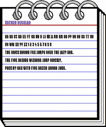 Kuchen Regular animated font preview Kuchen Regular animated font preview