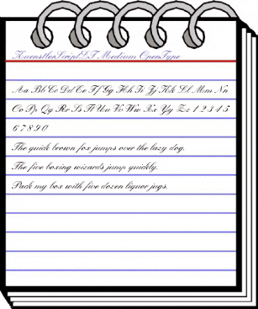 Kuenstler Script LT Medium animated font preview Kuenstler Script LT Medium animated font preview