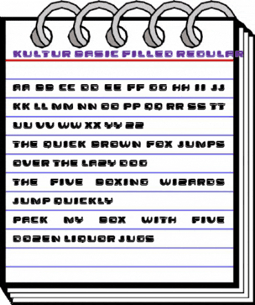 Kultur Basic Filled Regular animated font preview Kultur Basic Filled Regular animated font preview