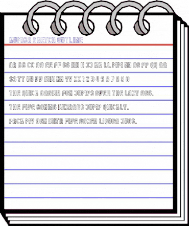 Kumba Sketch Outline animated font preview Kumba Sketch Outline animated font preview