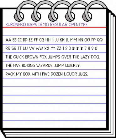 Kuroneko Kaps DEMO Regular animated font preview Kuroneko Kaps DEMO Regular animated font preview