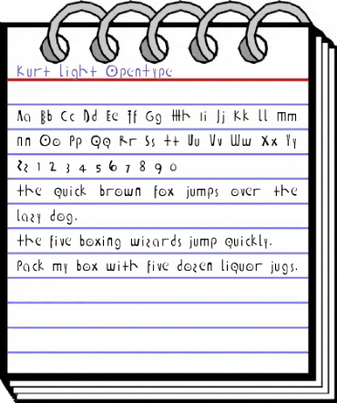 Kurt Light animated font preview Kurt Light animated font preview