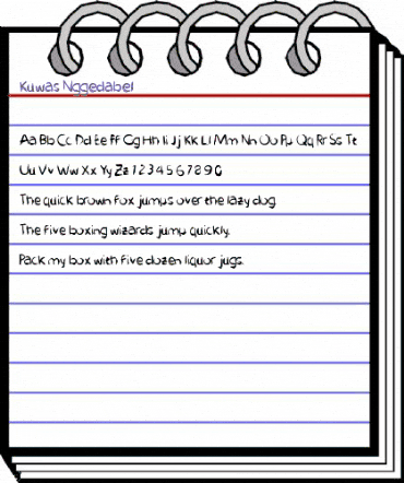 Kuwas Nggedabel Regular animated font preview Kuwas Nggedabel Regular animated font preview