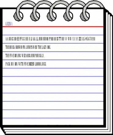 Kuzma Regular animated font preview