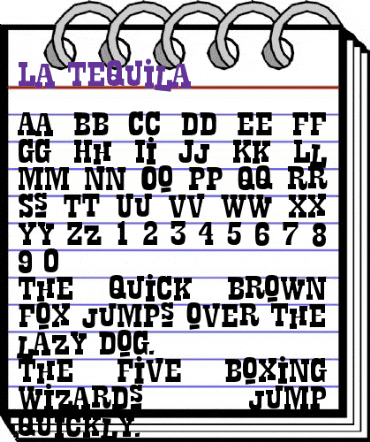 La Tequila Regular animated font preview