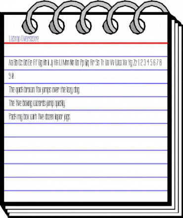 Labtop Overscore Regular animated font preview
