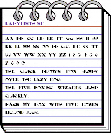 Labyrinth NF Regular animated font preview Labyrinth NF Regular animated font preview