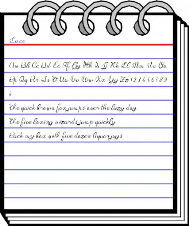 Lace Regular animated font preview Lace Regular animated font preview