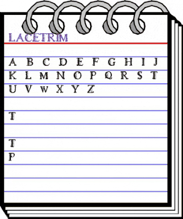 LACETRIM Regular animated font preview LACETRIM Regular animated font preview