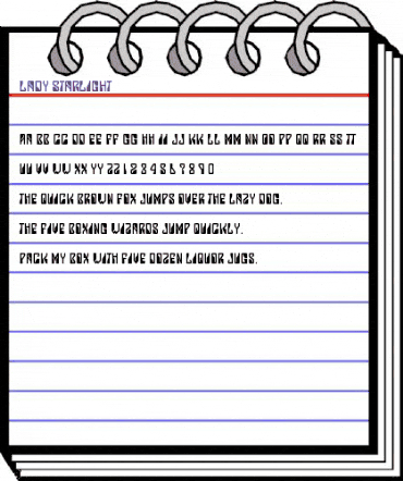 Lady Starlight Regular animated font preview Lady Starlight Regular animated font preview