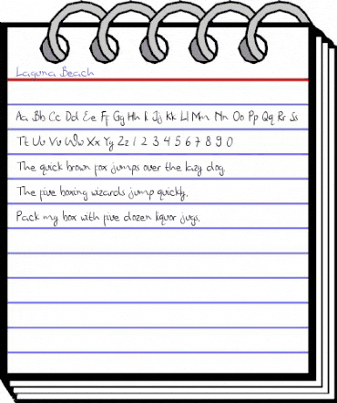 Laguna Beach Regular animated font preview