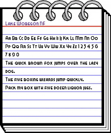 Lake Wobegon NF Regular animated font preview