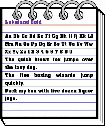 Lakeland Bold Regular animated font preview Lakeland Bold Regular animated font preview
