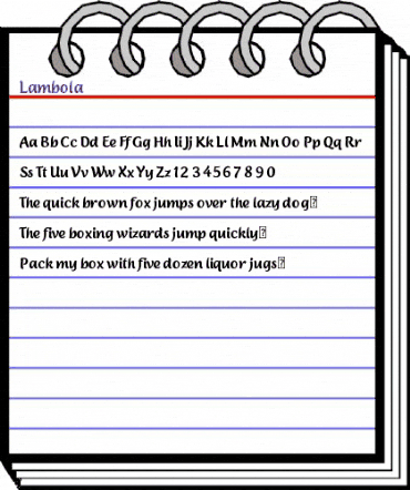 Lambola Regular animated font preview Lambola Regular animated font preview