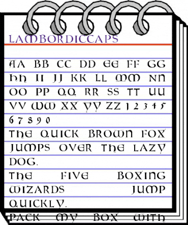 LambordicCaps Regular animated font preview LambordicCaps Regular animated font preview