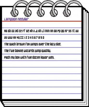 Lampoon Regular animated font preview Lampoon Regular animated font preview