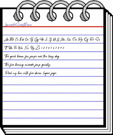 Lancaste Script Demo Regular animated font preview Lancaste Script Demo Regular animated font preview