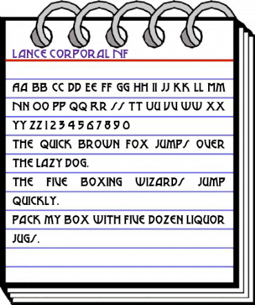Lance Corporal NF Regular animated font preview Lance Corporal NF Regular animated font preview