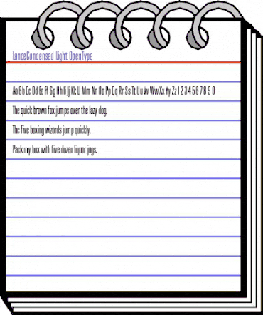 LanceCondensed Light animated font preview LanceCondensed Light animated font preview