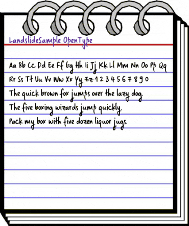 Landslide Sample Regular animated font preview Landslide Sample Regular animated font preview