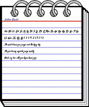 Lantenia Regular animated font preview