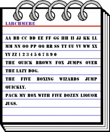 Larchmere Regular animated font preview Larchmere Regular animated font preview