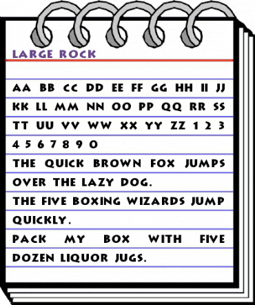 Large Rock Regular animated font preview Large Rock Regular animated font preview