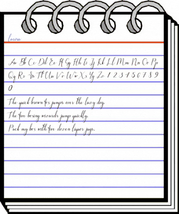 larisa Regular animated font preview larisa Regular animated font preview