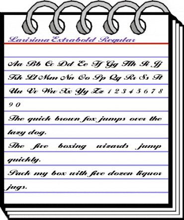 LarisimaExtrabold Regular animated font preview LarisimaExtrabold Regular animated font preview