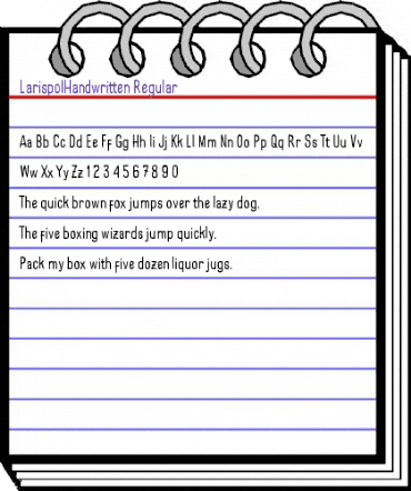 Larispol Handwritten Regular animated font preview Larispol Handwritten Regular animated font preview