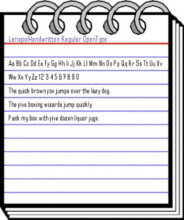 Larispol Handwritten Regular animated font preview Larispol Handwritten Regular animated font preview