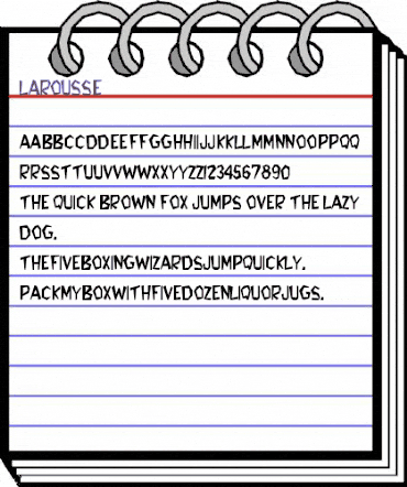 Larousse Regular animated font preview