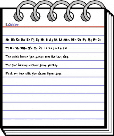 LaSabine Medium animated font preview LaSabine Medium animated font preview