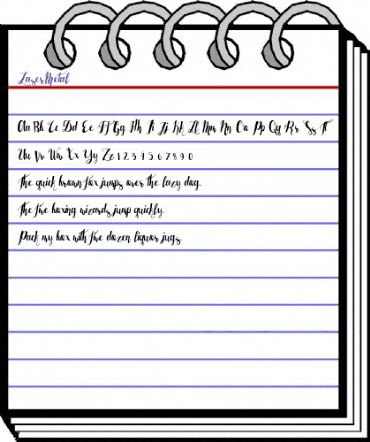 LaserMetal Regular animated font preview LaserMetal Regular animated font preview