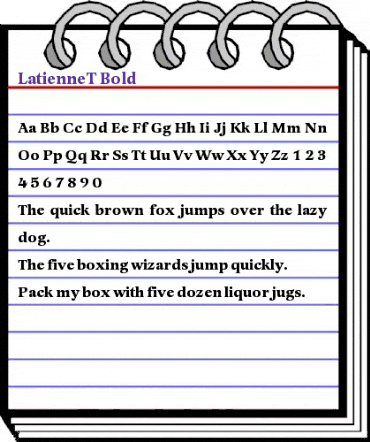 LatienneT Bold animated font preview LatienneT Bold animated font preview
