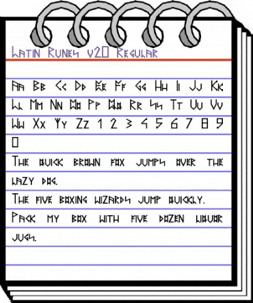 Latin Runes v.2.0 Regular animated font preview Latin Runes v.2.0 Regular animated font preview