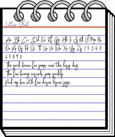 Latter Slant Regular animated font preview Latter Slant Regular animated font preview