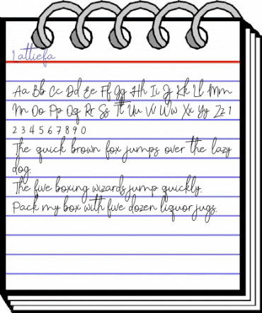 Lattiefa Regular animated font preview Lattiefa Regular animated font preview