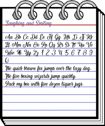 Laughing and Smiling Regular animated font preview Laughing and Smiling Regular animated font preview