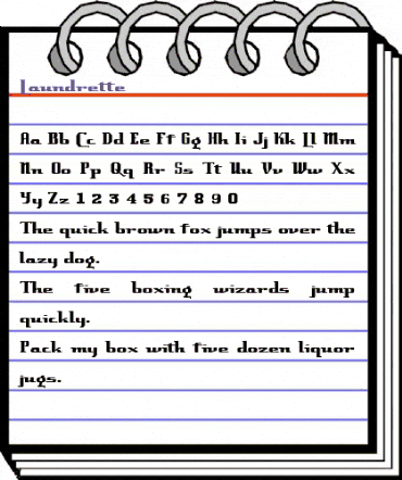 Laundrette Regular animated font preview Laundrette Regular animated font preview