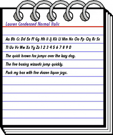 Lauren-Condensed Normal Italic animated font preview Lauren-Condensed Normal Italic animated font preview