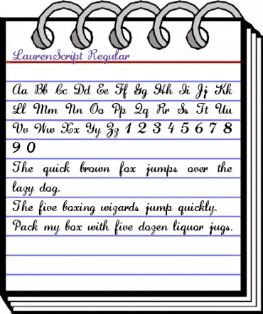 LaurenScript Regular animated font preview LaurenScript Regular animated font preview
