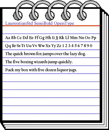 Laurentian Std SemiBold animated font preview Laurentian Std SemiBold animated font preview