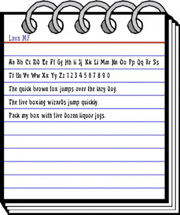 Lava MF Regular animated font preview Lava MF Regular animated font preview