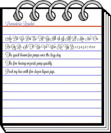 Lavanderia Regular animated font preview Lavanderia Regular animated font preview