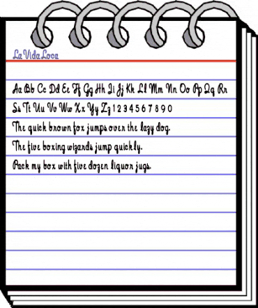 LaVidaLoca Regular animated font preview LaVidaLoca Regular animated font preview